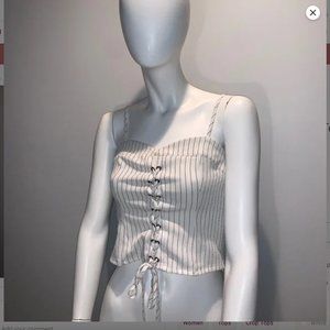 Corset Style Cropped Tank TOp